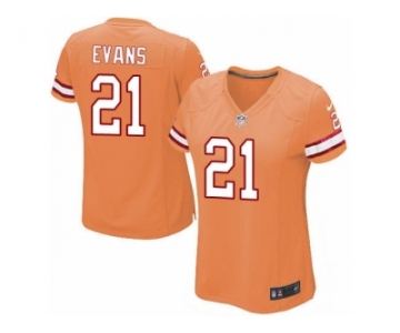 Women's Nike Tampa Bay Buccaneers #21 Justin Evans Limited Orange Glaze Alternate NFL Jersey