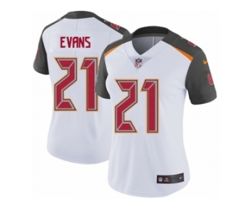 Women's Nike Tampa Bay Buccaneers #21 Justin Evans Vapor Untouchable Limited White NFL Jersey