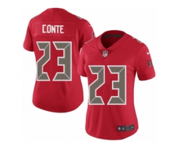 Women's Nike Tampa Bay Buccaneers #23 Chris Conte Limited Red Rush NFL Jersey