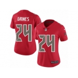 Women's Nike Tampa Bay Buccaneers #24 Brent Grimes Limited Red Rush NFL Jersey