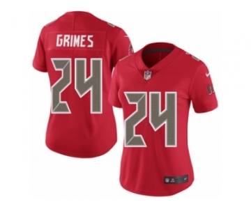 Women's Nike Tampa Bay Buccaneers #24 Brent Grimes Limited Red Rush NFL Jersey