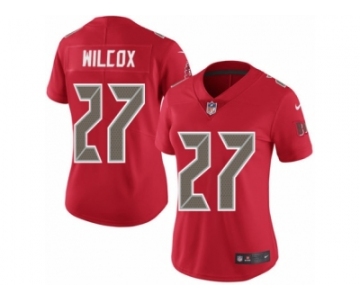 Women's Nike Tampa Bay Buccaneers #27 J.J. Wilcox Limited Red Rush NFL Jersey