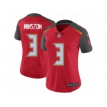 Women's Nike Tampa Bay Buccaneers #3 Jameis Winston Vapor Untouchable Limited Red Team Color NFL Jersey