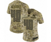 Women's Nike Tampa Bay Buccaneers #40 Mike Alstott Limited Camo 2018 Salute to Service NFL Jersey