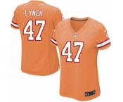 Women's Nike Tampa Bay Buccaneers #47 John Lynch Elite Orange Glaze Alternate NFL Jersey