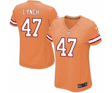 Women's Nike Tampa Bay Buccaneers #47 John Lynch Elite Orange Glaze Alternate NFL Jersey