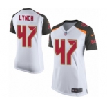 Women's Nike Tampa Bay Buccaneers #47 John Lynch Game White NFL Jersey