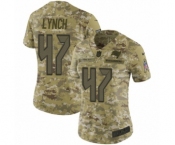 Women's Nike Tampa Bay Buccaneers #47 John Lynch Limited Camo 2018 Salute to Service NFL Jersey