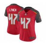 Women's Nike Tampa Bay Buccaneers #47 John Lynch Red Team Color Vapor Untouchable Limited Player NFL Jersey