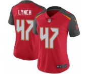 Women's Nike Tampa Bay Buccaneers #47 John Lynch Red Team Color Vapor Untouchable Limited Player NFL Jersey