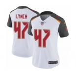 Women's Nike Tampa Bay Buccaneers #47 John Lynch White Vapor Untouchable Limited Player NFL Jersey