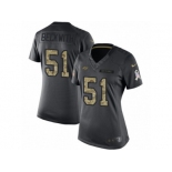 Women's Nike Tampa Bay Buccaneers #51 Kendell Beckwith Limited Black 2016 Salute to Service NFL Jersey