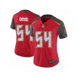 Women's Nike Tampa Bay Buccaneers #54 Lavonte David Vapor Untouchable Limited Red Team Color NFL Jersey