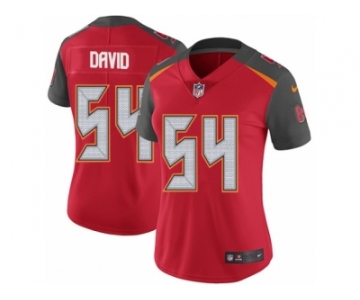 Women's Nike Tampa Bay Buccaneers #54 Lavonte David Vapor Untouchable Limited Red Team Color NFL Jersey