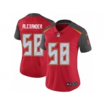 Women's Nike Tampa Bay Buccaneers #58 Kwon Alexander Vapor Untouchable Limited Red Team Color NFL Jersey