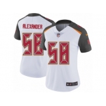 Women's Nike Tampa Bay Buccaneers #58 Kwon Alexander Vapor Untouchable Limited White NFL Jersey