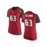 Women's Nike Tampa Bay Buccaneers #63 Lee Roy Selmon Game Red Team Color NFL Jersey