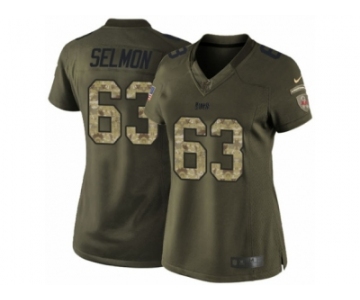 Women's Nike Tampa Bay Buccaneers #63 Lee Roy Selmon Limited Green Salute to Service NFL Jersey