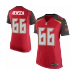 Women's Nike Tampa Bay Buccaneers #66 Ryan Jensen Game Red Team Color NFL Jersey