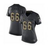 Women's Nike Tampa Bay Buccaneers #66 Ryan Jensen Limited Black 2016 Salute to Service NFL Jersey