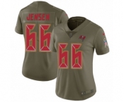 Women's Nike Tampa Bay Buccaneers #66 Ryan Jensen Limited Olive 2017 Salute to Service NFL Jersey