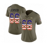 Women's Nike Tampa Bay Buccaneers #66 Ryan Jensen Limited Olive USA Flag 2017 Salute to Service NFL Jersey