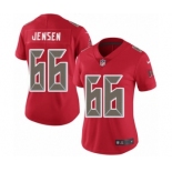 Women's Nike Tampa Bay Buccaneers #66 Ryan Jensen Limited Red Rush Vapor Untouchable NFL Jersey