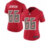 Women's Nike Tampa Bay Buccaneers #66 Ryan Jensen Limited Red Rush Vapor Untouchable NFL Jersey