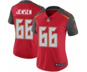 Women's Nike Tampa Bay Buccaneers #66 Ryan Jensen Red Team Color Vapor Untouchable Limited Player NFL Jersey