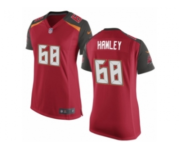 Women's Nike Tampa Bay Buccaneers #68 Joe Hawley Limited Red Team Color NFL Jersey