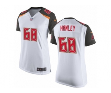 Women's Nike Tampa Bay Buccaneers #68 Joe Hawley Limited White NFL Jersey