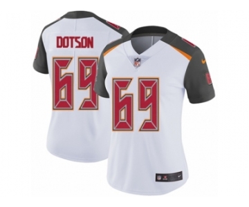 Women's Nike Tampa Bay Buccaneers #69 Demar Dotson Vapor Untouchable Limited White NFL Jersey