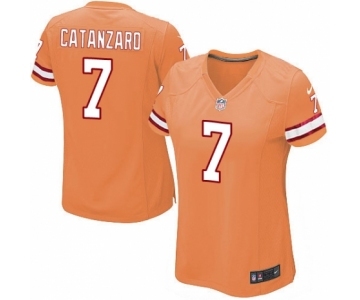 Women's Nike Tampa Bay Buccaneers #7 Chandler Catanzaro Game Orange Glaze Alternate NFL Jersey