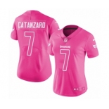 Women's Nike Tampa Bay Buccaneers #7 Chandler Catanzaro Limited Pink Rush Fashion NFL Jersey