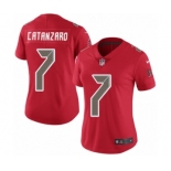 Women's Nike Tampa Bay Buccaneers #7 Chandler Catanzaro Limited Red Rush Vapor Untouchable NFL Jersey