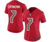 Women's Nike Tampa Bay Buccaneers #7 Chandler Catanzaro Limited Red Rush Vapor Untouchable NFL Jersey