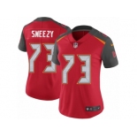 Women's Nike Tampa Bay Buccaneers #73 J. R. Sweezy Vapor Untouchable Limited Red Team Color NFL Jersey