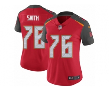 Women's Nike Tampa Bay Buccaneers #76 Donovan Smith Vapor Untouchable Limited Red Team Color NFL Jersey