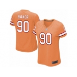 Women's Nike Tampa Bay Buccaneers #90 Chris Baker Limited Orange Glaze Alternate NFL Jersey