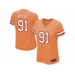 Women's Nike Tampa Bay Buccaneers #91 Robert Ayers Limited Orange Glaze Alternate NFL Jersey