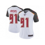 Women's Nike Tampa Bay Buccaneers #91 Robert Ayers Vapor Untouchable Limited White NFL Jersey