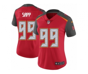 Women's Nike Tampa Bay Buccaneers #99 Warren Sapp Vapor Untouchable Limited Red Team Color NFL Jersey