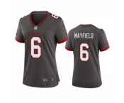 Women's Tampa Bay Buccanee #6 Baker Mayfield Gray Stitched Game Jersey(Run Small)