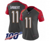 Women's Tampa Bay Buccaneers #11 Blaine Gabbert Limited Gray Inverted Legend 100th Season Football Jersey