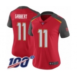 Women's Tampa Bay Buccaneers #11 Blaine Gabbert Red Team Color Vapor Untouchable Limited Player 100th Season Football Jersey