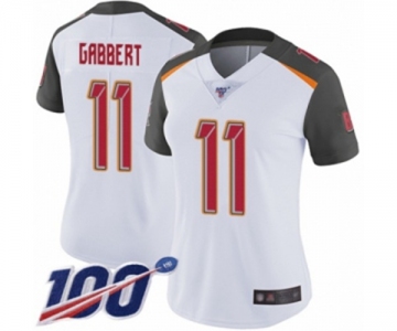 Women's Tampa Bay Buccaneers #11 Blaine Gabbert White Vapor Untouchable Limited Player 100th Season Football Jersey