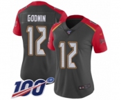 Women's Tampa Bay Buccaneers #12 Chris Godwin Limited Gray Inverted Legend 100th Season Football Jersey