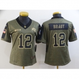 Women's Tampa Bay Buccaneers #12 Tom Brady Nike Olive 2021 Salute To Service Limited Player Jersey