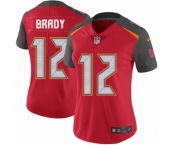 Women's Tampa Bay Buccaneers #12 Tom Brady Red Team Color Vapor Untouchable Limited Player Football Jersey