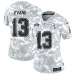 Women's Tampa Bay Buccaneers #13 Mike Evans 2024 F.U.S.E Arctic Camo Salute To Service Limited Stitched Football Jersey